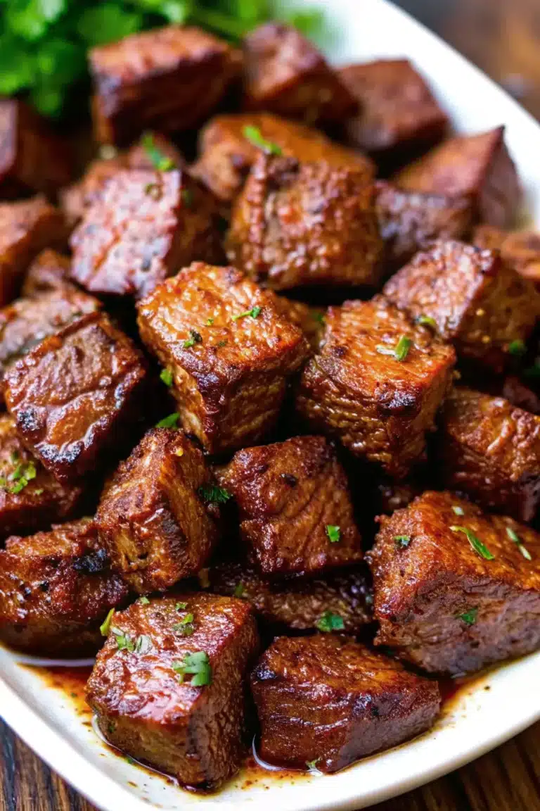 Air Fryer Juicy Steak Bites