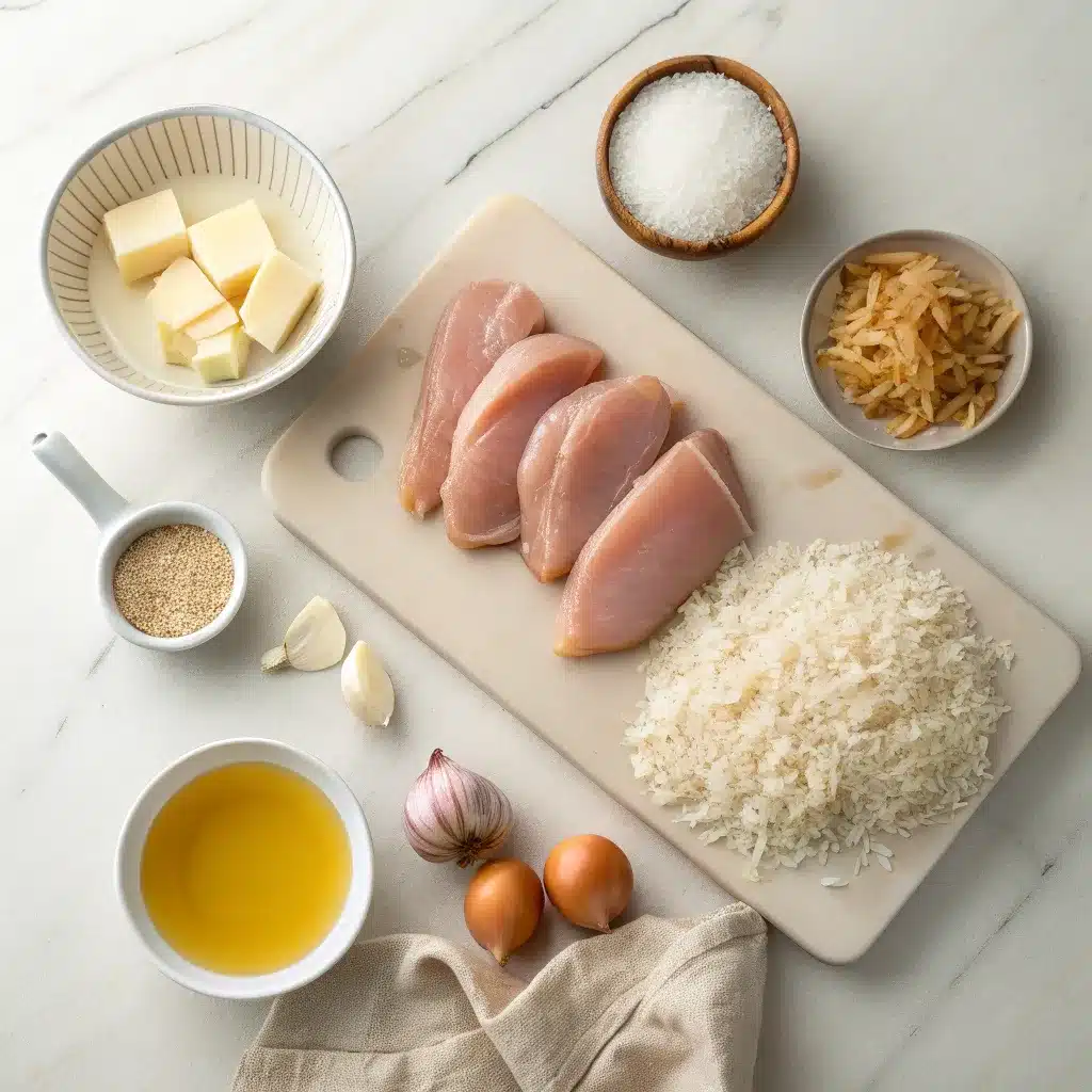 Ingredients for Instant Pot Chicken and Rice