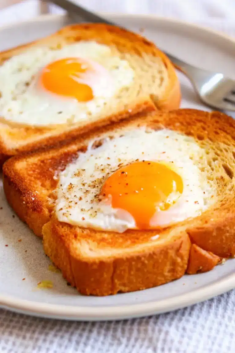 Air Fryer Egg and Cheese Toast