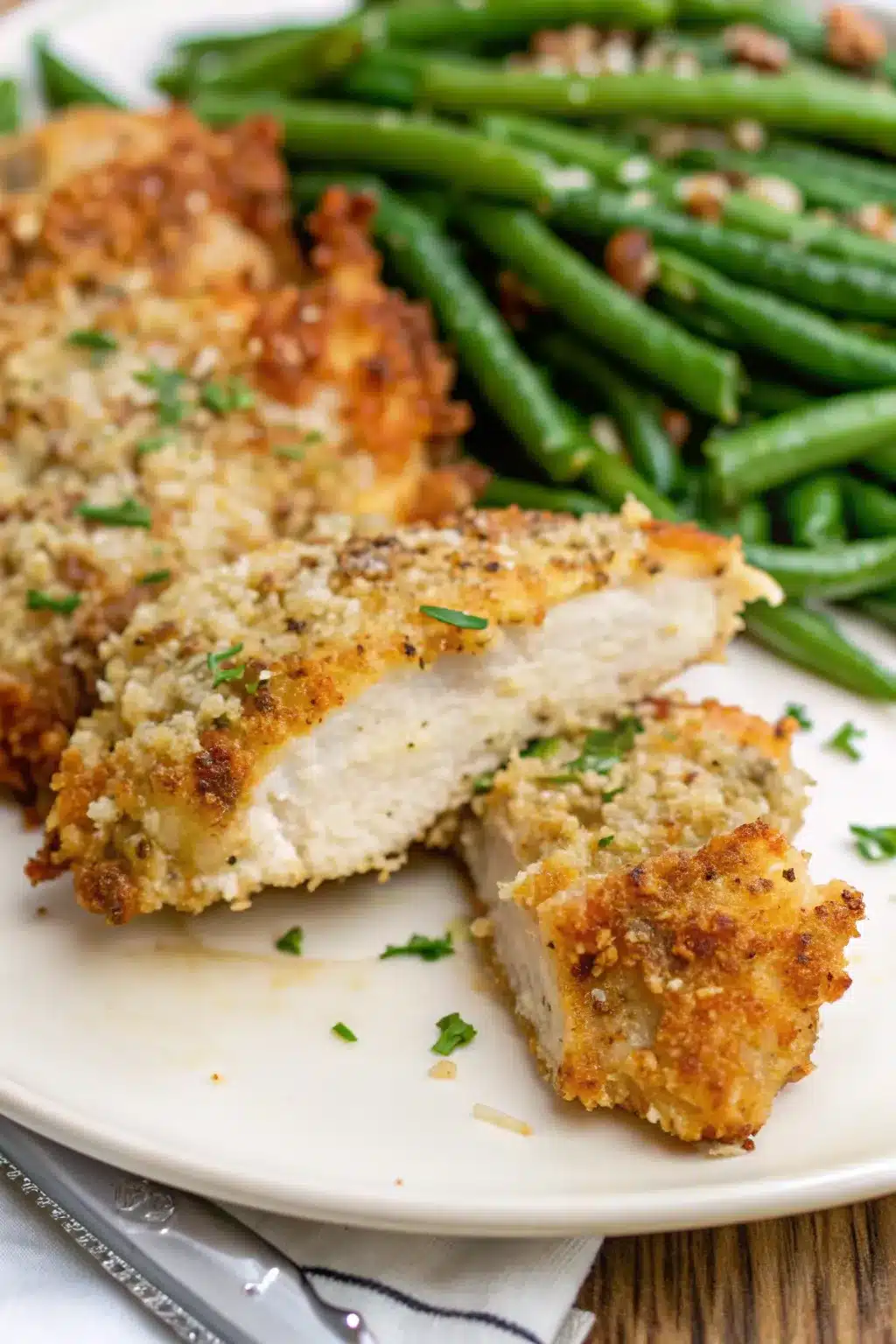 Air Fryer Parmesan Crusted Chicken