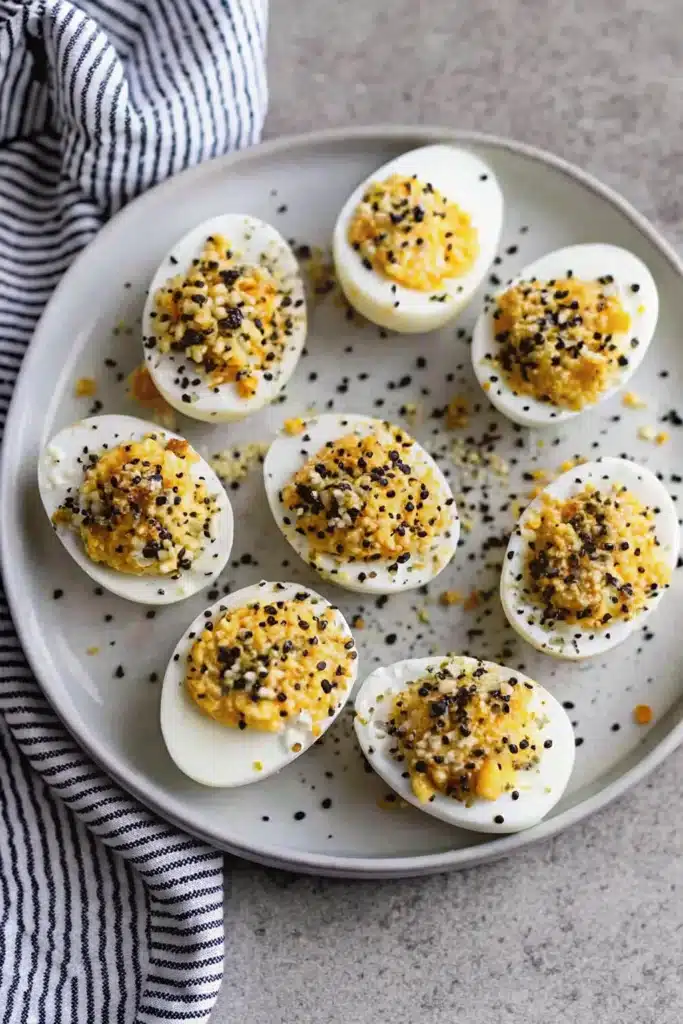 Everything Bagel Deviled Eggs