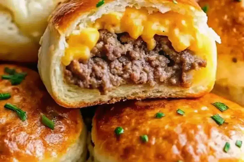 Garlic Parmesan Cheeseburger Bombs
