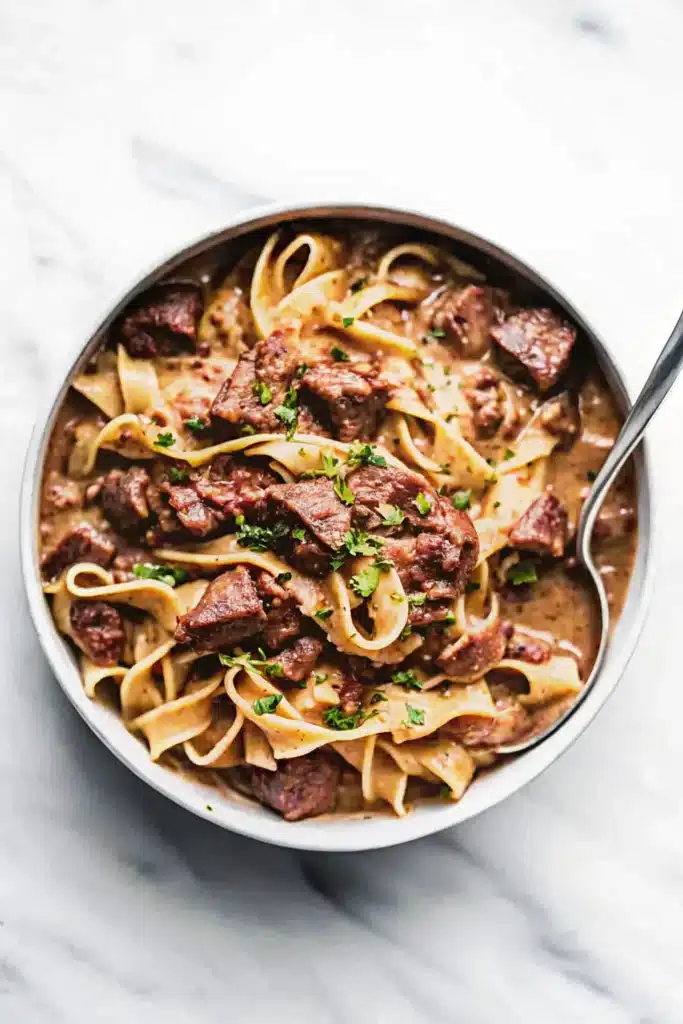Instant Pot Beef Stroganoff Recipe