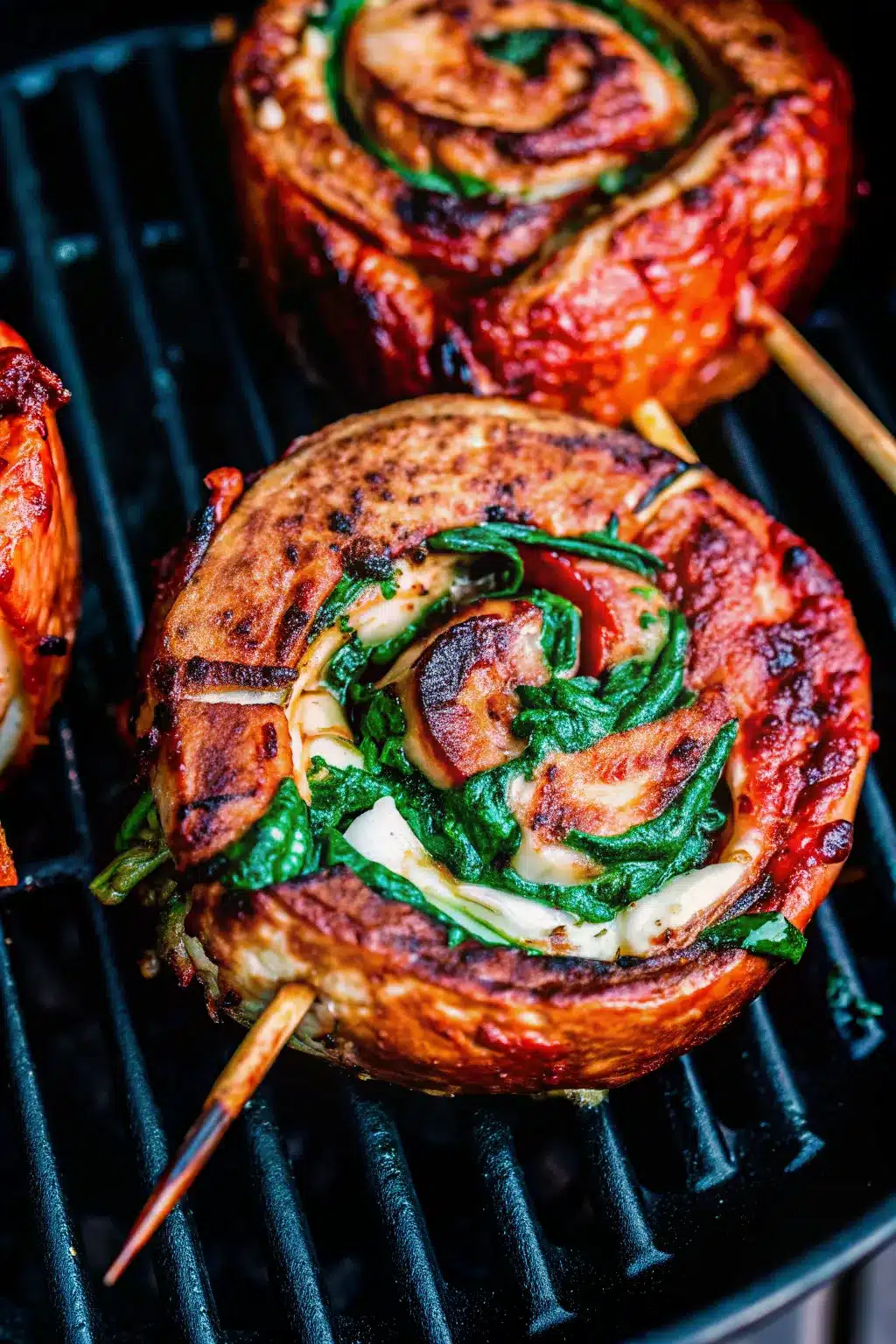 Juicy Grilled Flank Steak Rolls