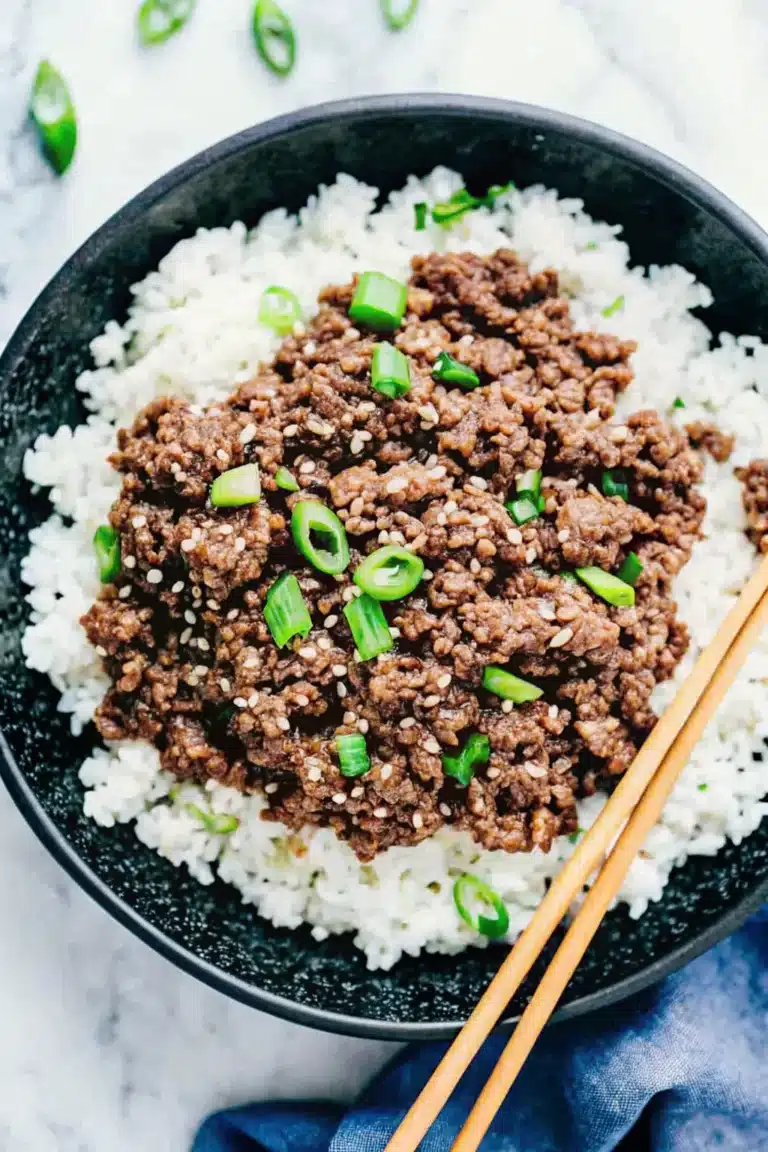 Korean Ground Beef Bowl