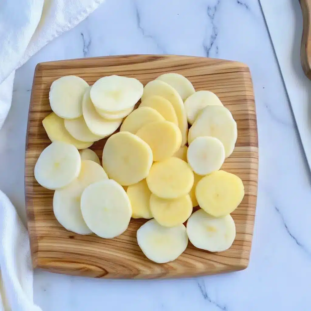 slice potatoes