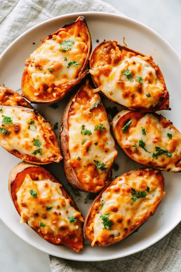 Cheese Stuffed Sweet Potato