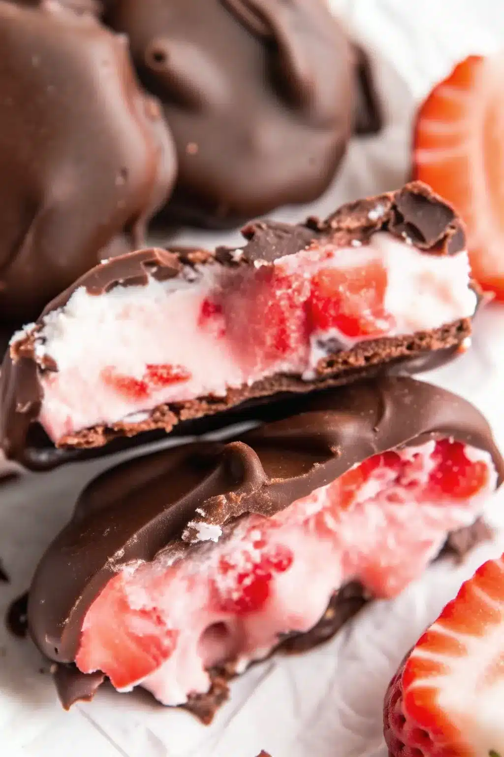 Chocolate Strawberry Yogurt Clusters