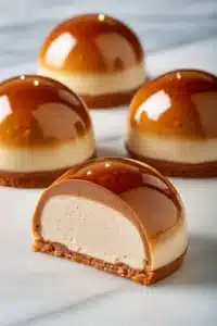 Gingerbread Latte Mousse Domes