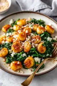 Gnocchi with Spinach and Feta