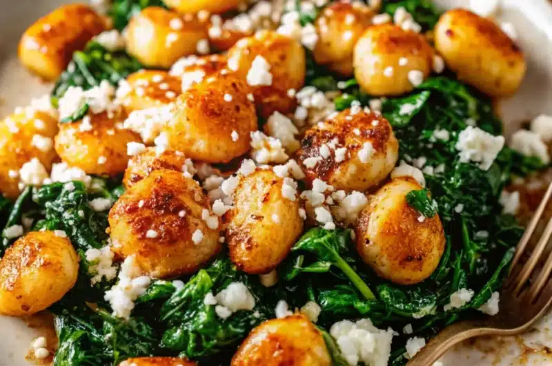 Gnocchi with Spinach and Feta