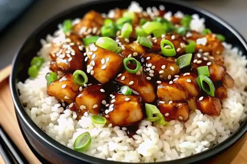 Honey BBQ Chicken Rice Recipe