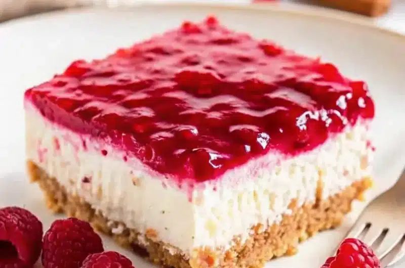 No Bake Raspberry Cheesecake