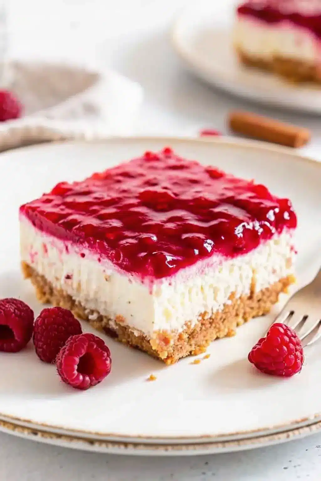 No Bake Raspberry Cheesecake