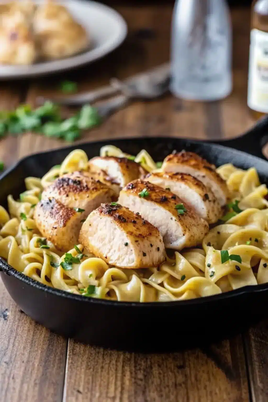 Savory One-Pan Chicken with Buttered Noodles