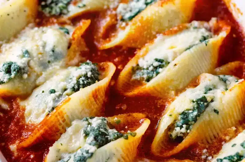 Spinach and Ricotta Stuffed Shells