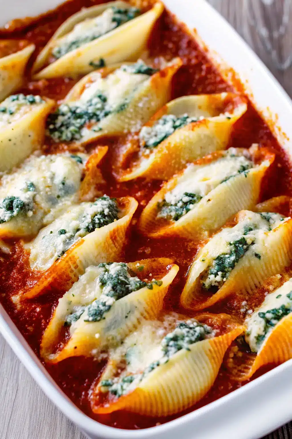 Spinach and Ricotta Stuffed Shells